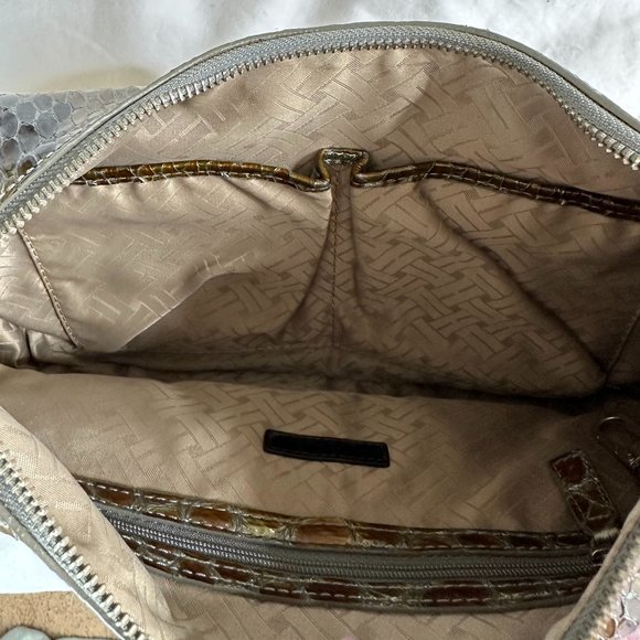 Cole Haan Snake Embossed Patent Leather Shoulder Bag EUC - Picture 7 of 7